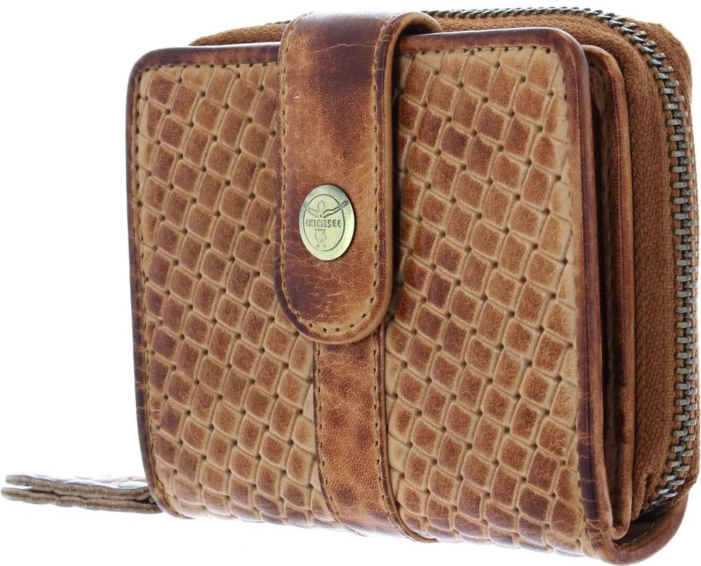 CHIEMSEE Antwerp Wallet Cognac : Porte-monnaie en cuir brun élégant