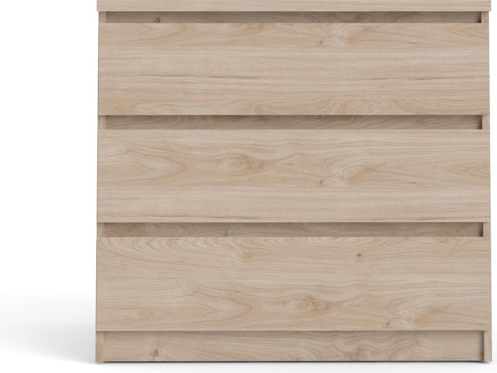 Commode Nada 3 tiroirs finition hickory. Image du produit 