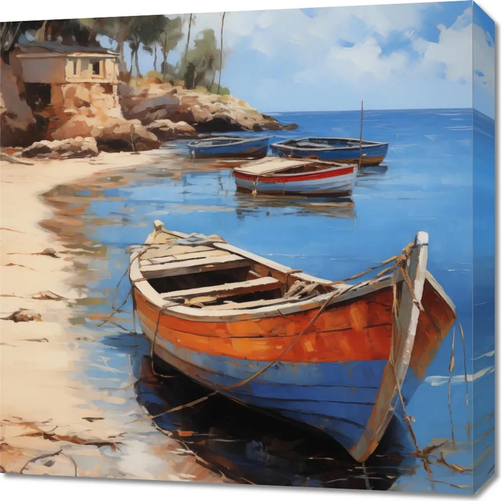 Quadro 60x60 Riva sud | Ricordi d'Estate per la tua Casa di Famiglia