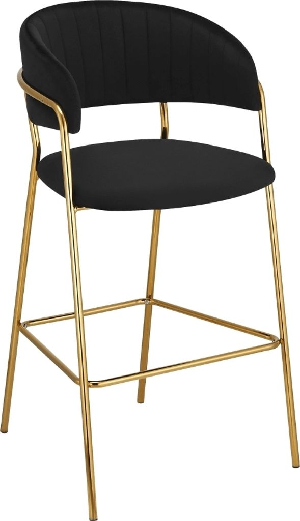 Kondela Barhocker Dasmin Typ 2 - schwarz / gold