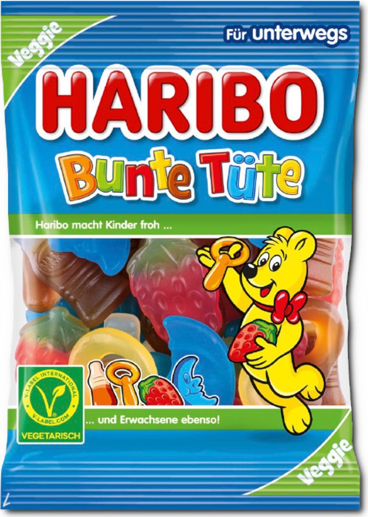 Bunte Tute Gummibärchen 100g - Haribo Produktbild 