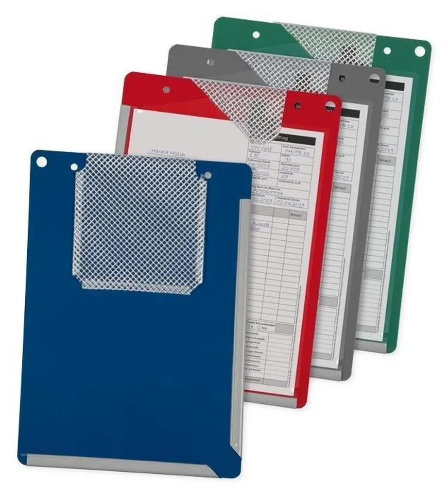 Pochette A4 PVC bleu avec soudure de pliage renforcée EICHNER 9015
