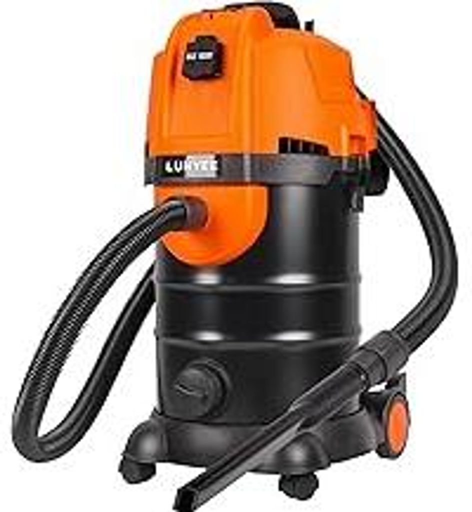 LUNYEE 19KPa Industriestaubsauger mit Einschaltautomatik 30L,1800W Industriesauger Beutellos mit Automatischem Vakuumschalter Zyklon-Staubabscheide...