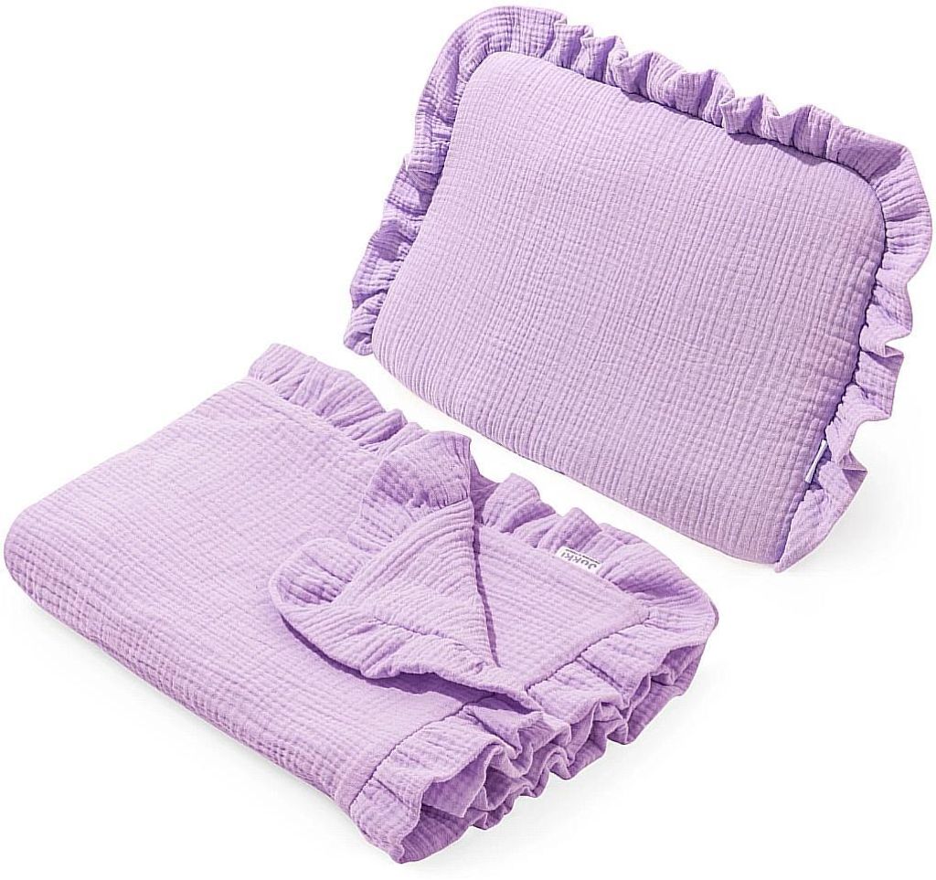 Musselin Kinderwagen Set – Violet
