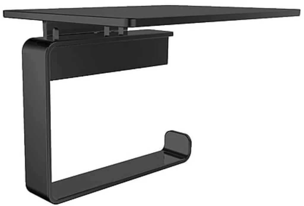 Emco Loft Portarotolo 059813303 con Tablette Porta Smartphone Nero