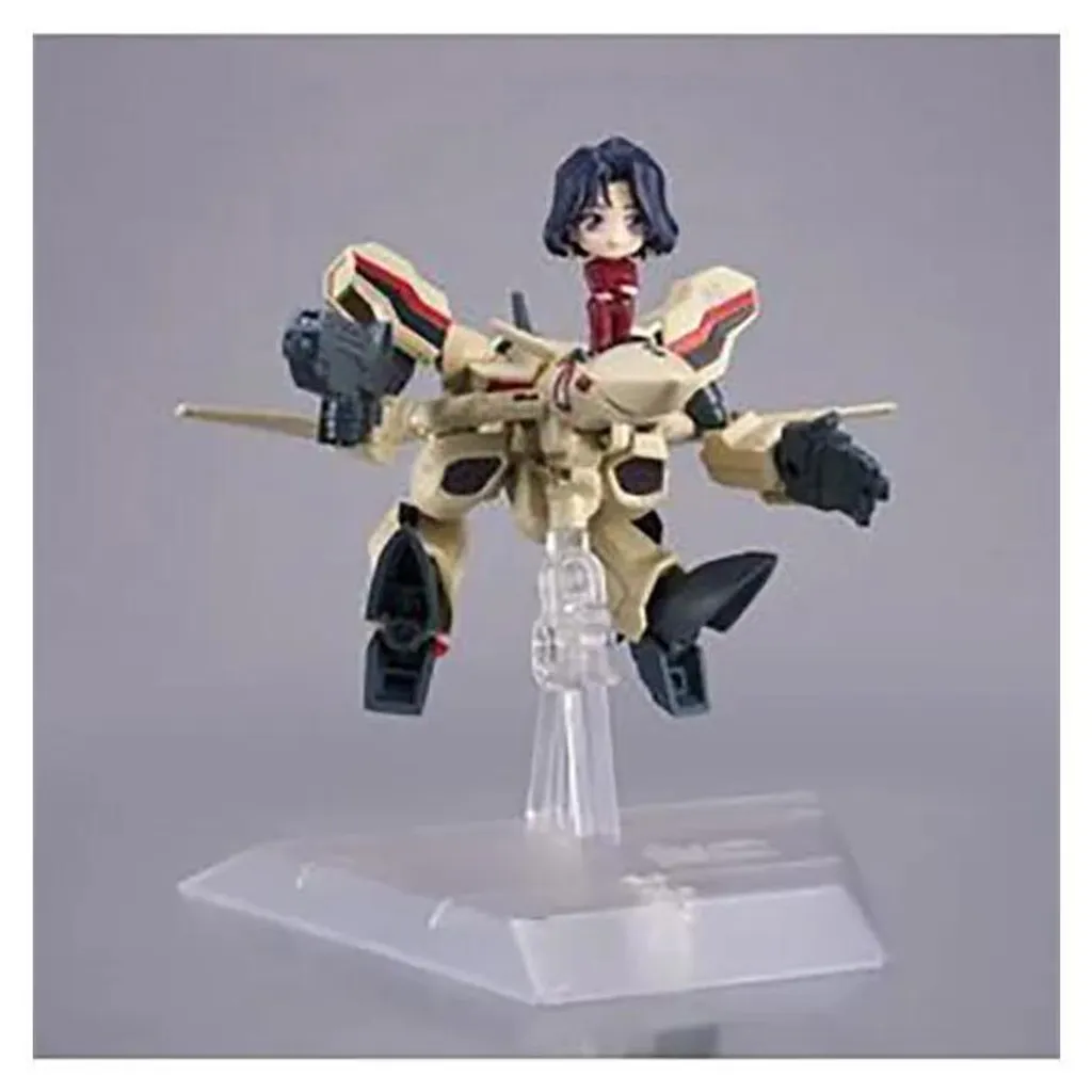 Figurine Bandai YF-19 Macross 11cm Argent : Le Duo Isamu et Myung Réuni