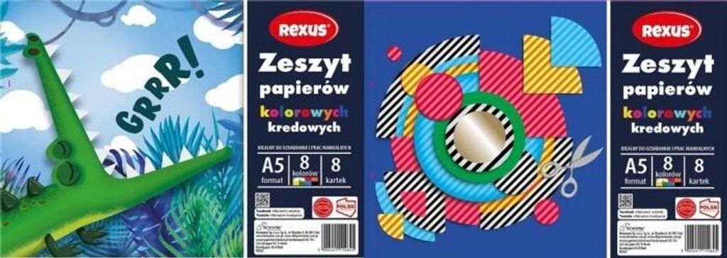 Farbiges Kreidepapier A5/8K (10 Exemplare)