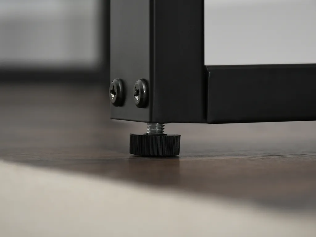 Console KRUM compacte noire et béton pour optimiser vos petits espaces - 7