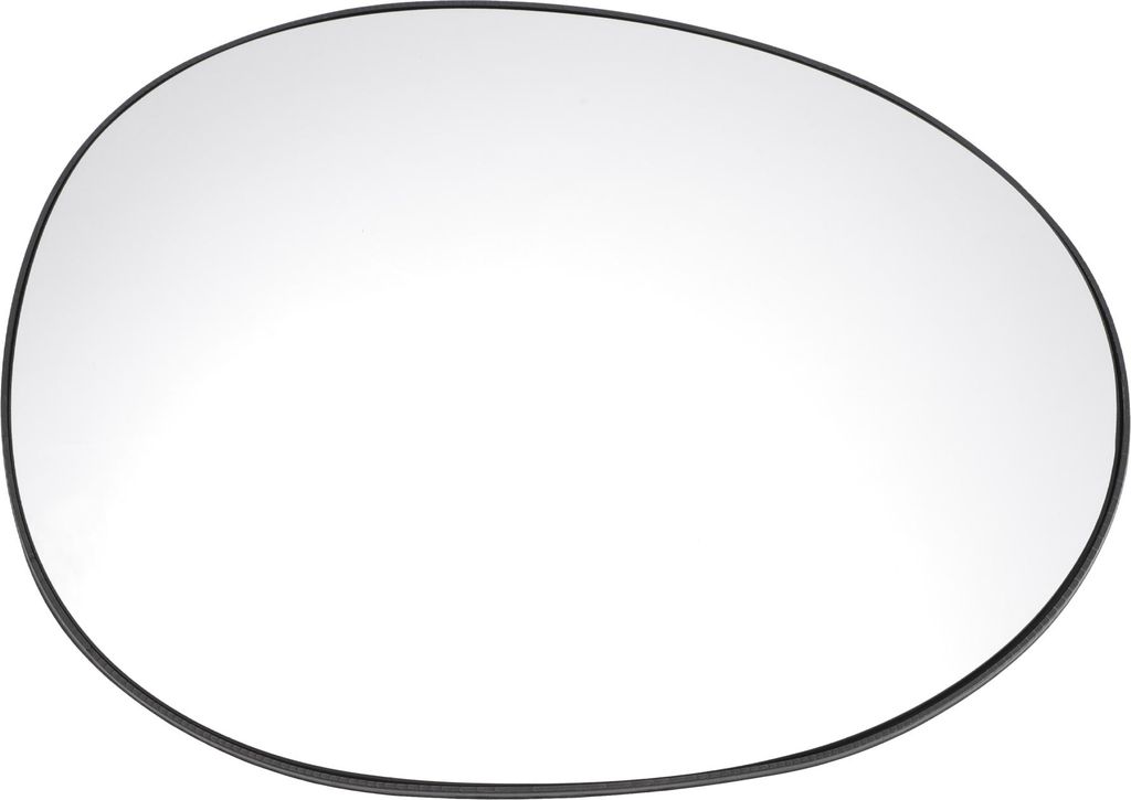 Autospiegelglas rechts für Peugeot 107 2005-2014 mit Rückenplatte konvexes, unbeheiztes weißes Glas