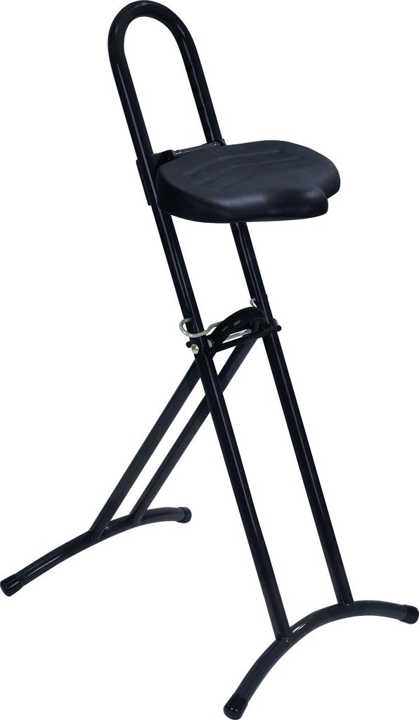Assis-debout Lotz bâti et siège noir hauteur réglable par Image du produit 