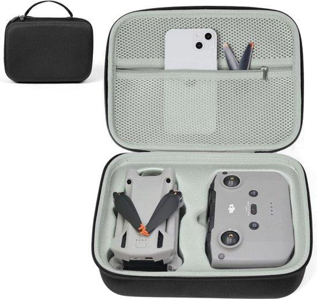 Drohnen-Transportertasche - Wetterfeste Reise-Tasche für kleine Drone - EVA-Tasche - kleine Größe - passend für DJI Mini 3 Pro und Accessoires