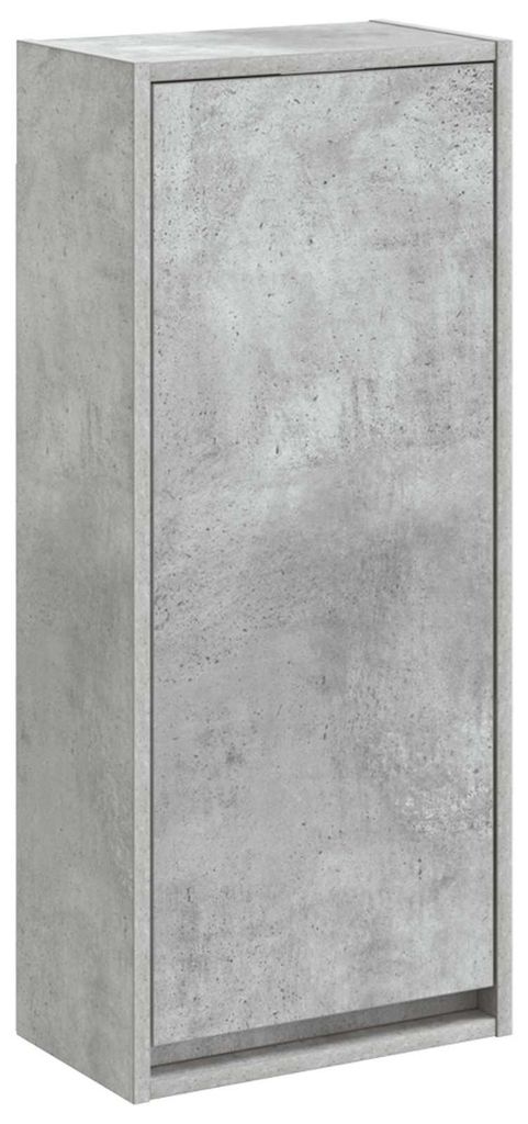 Wandmontierte Waschbecken-Vanität Betongrau 35 x 20 x 81 cm