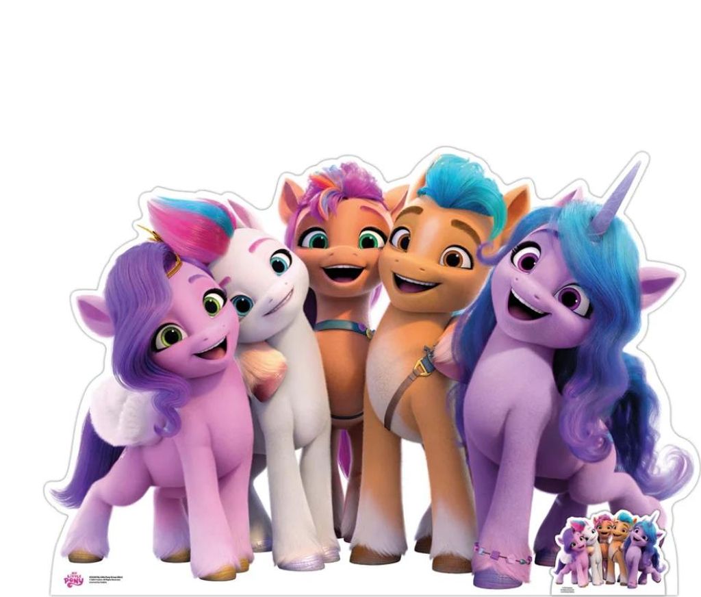 Pappfigur - My Little Pony - Alle Charaktere mit einem breiten Lächeln