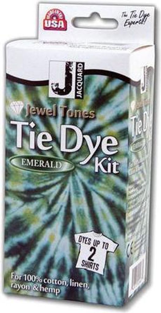 Jacquard Tie-Dye Smaragd Set - Kreatives Tie-Dye Set für Kinder