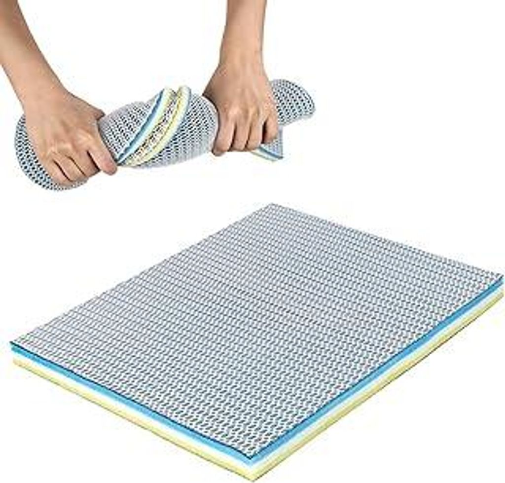 9D Hocheffiziente Filterwatte, Filterwatte Aquarium(40x30x2cm), Biochemisches Filtermatte mit Wabenstruktur, Mehrschichtiges Design mit Hoher Durch...