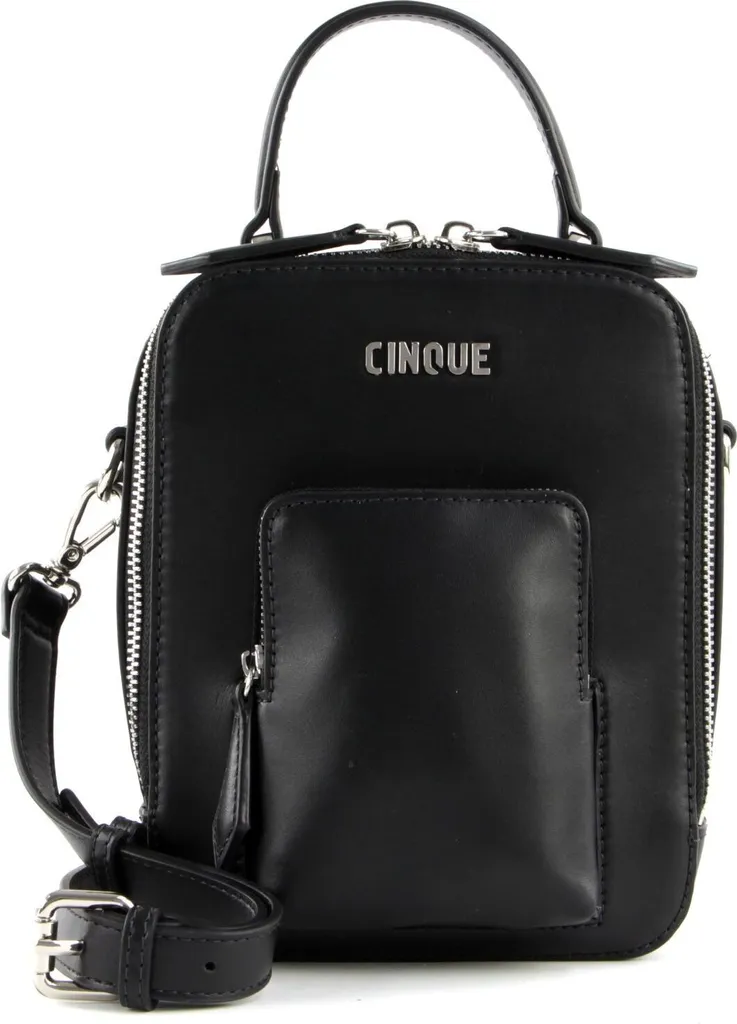 Sac Bandoulière Femme en Cuir Noir Maite CINQUE pour un Look Urbain