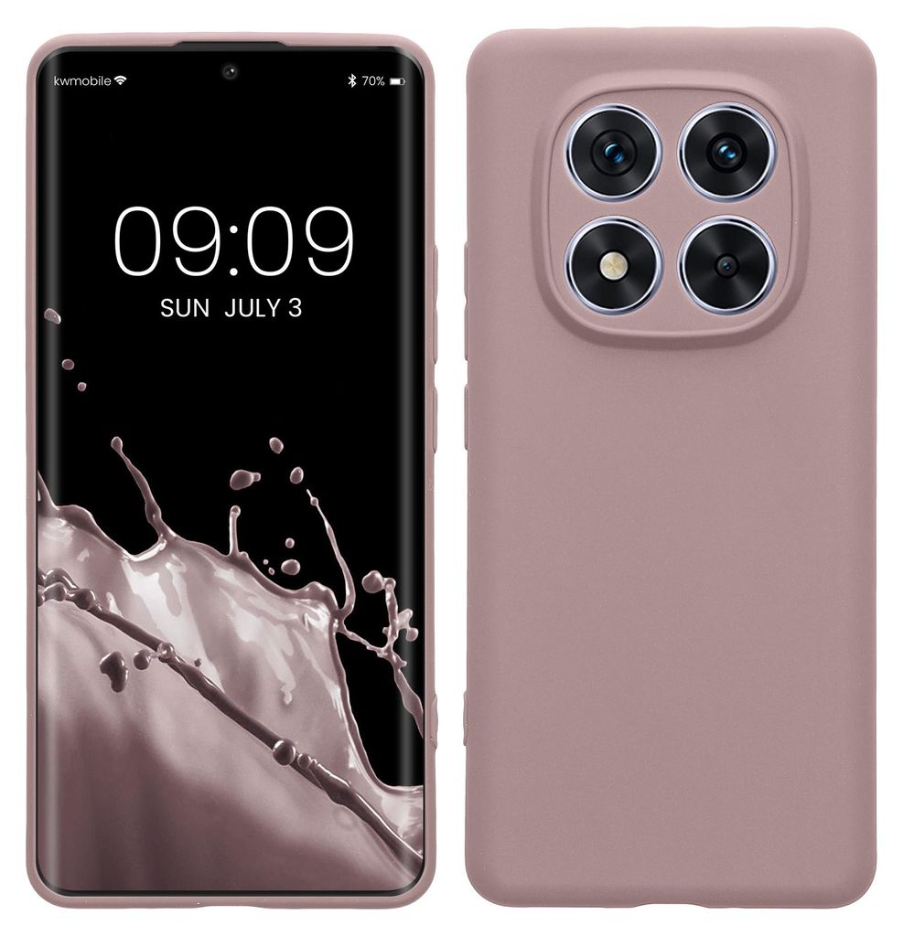kwmobile Handyhülle für Xiaomi Redmi Note 14 Pro 5G / Poco X7 Hülle - weiches Handy Silikon Case - Schutzhülle Cover - Nude Lilac