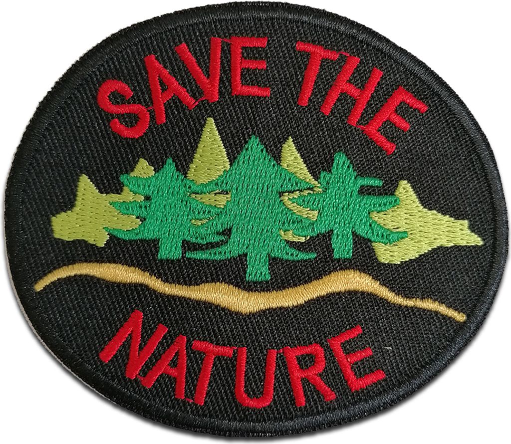 Save The Nature Natur - Aufnäher, Bügelbild, Aufbügler, Produktbild 