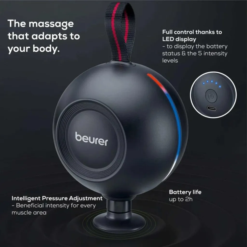 Appareil de Massage à Percussion Beurer MG 101 avec Chaleur Infrarouge