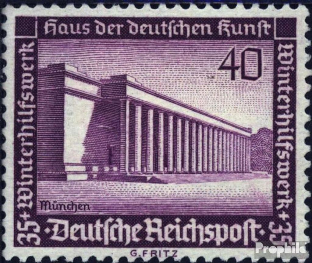 Briefmarken Deutsches Reich 1936 Mi 642 postfrisch Winterhilfswerk: Moderne Bauten