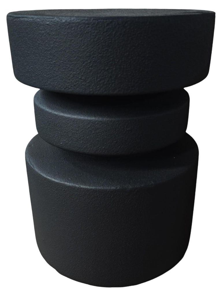 Couchtisch Rebecca Mobili Korben 46x35x35 cm MGO Schwarz Moderner
