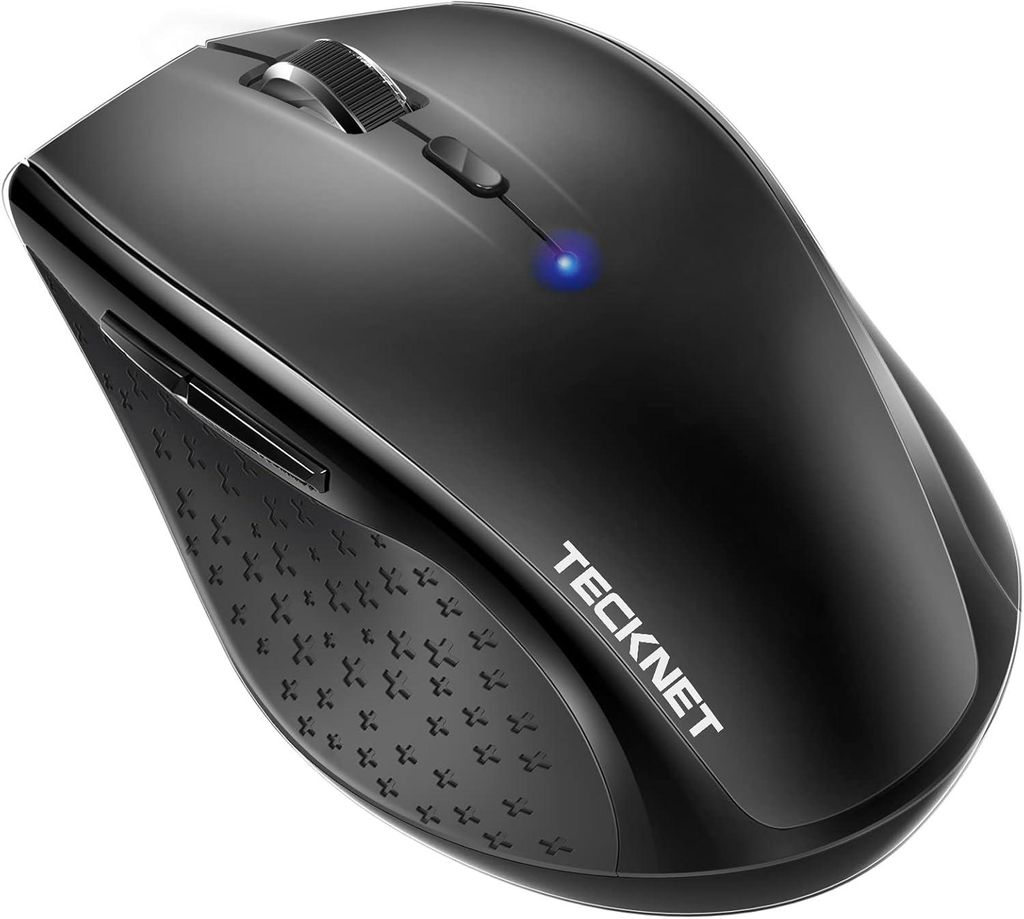 Funkmaus,3200 DPI Funkmaus Kabellose Bluetooth Mouse 6 Verstellbare DPI Level, Ergonomische mit Batterieanzeige für Laptop Computer, iPad Pro, Win...