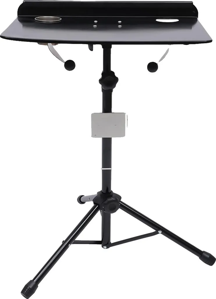 Station de travail tatouage réglable en hauteur portable noire ST-500