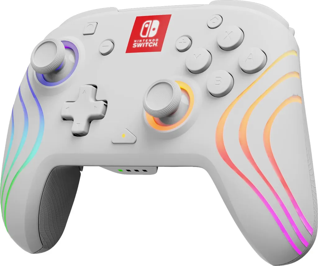 Manette Switch sans fil PDP Afterglow Wave Blanche avec Boutons Mappables - 12