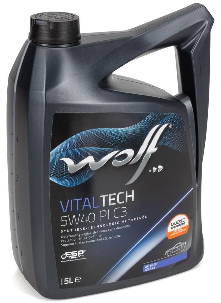 WOLF Vitaltech PI C3 für 5W-40 5 Liter Motoröl Motorenöl Produktbild 