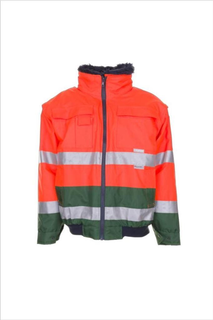 Planam Warnschutz Comfortjacke 2048 Gr. 2XL orange/grün