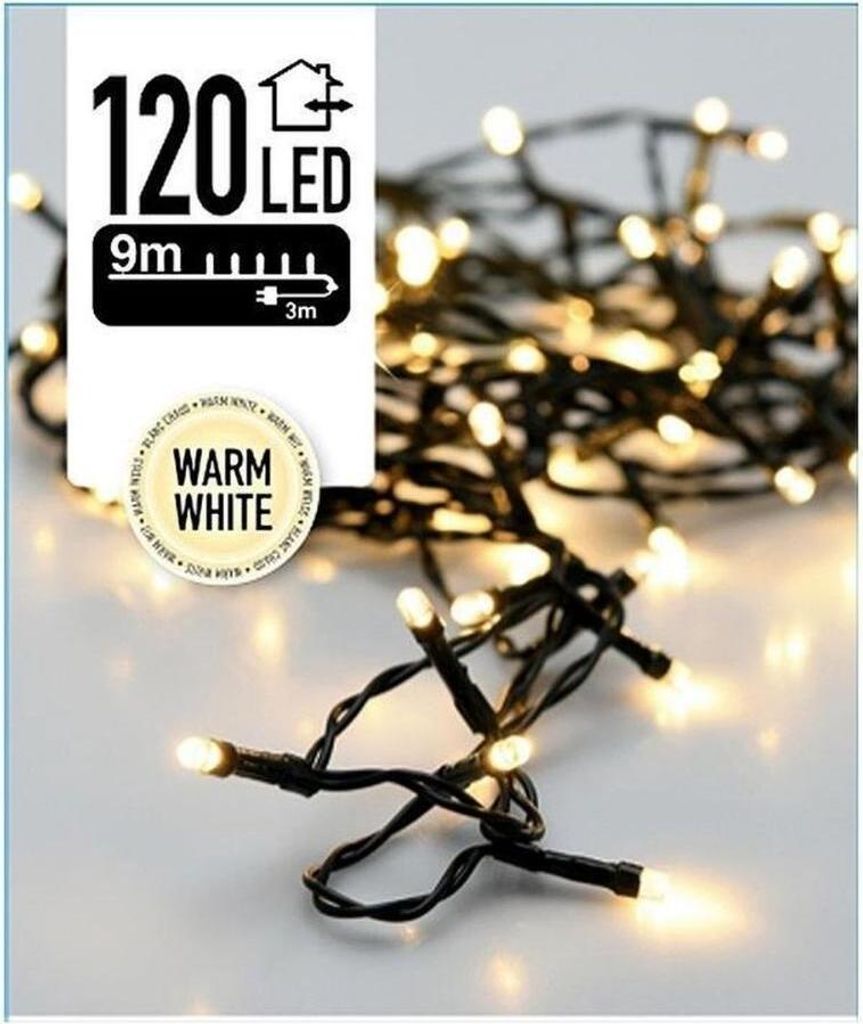 LED mini svetelná reťaz číra žiarovka, zelený kábel 9m 120 Obrázok produktu 19