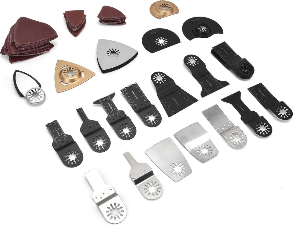 Lames multifonctions pour rénovation de maison, kit 105 pièces complet