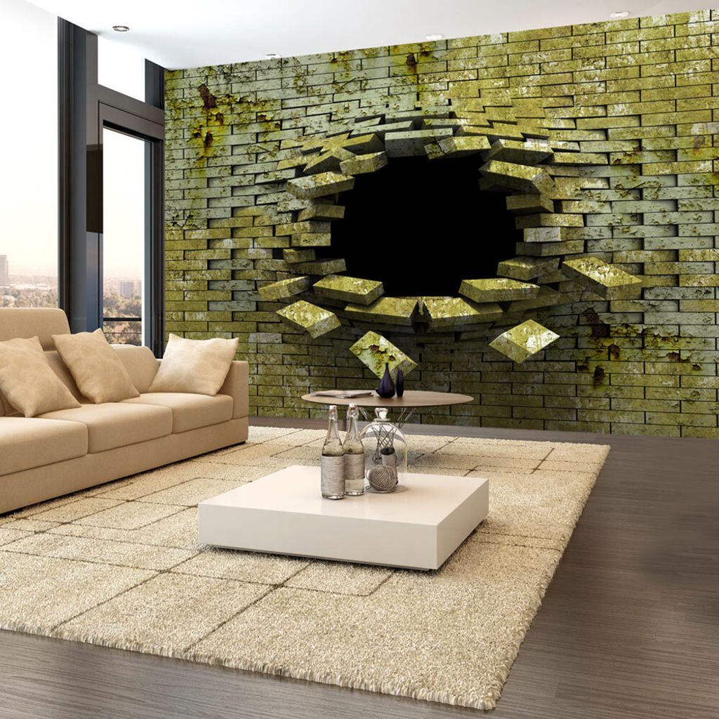 Basera Selbstklebende Fototapete Ziegelmotiv a-A-0098-a-c, mit UV-Schutz, 392x280 cm