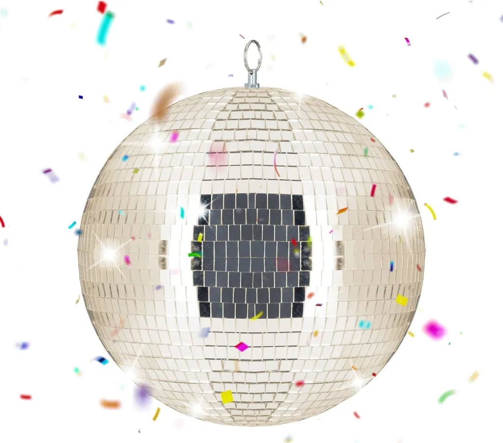 Grande boule disco miroir 30 cm réfléchissante pour effets de lumière