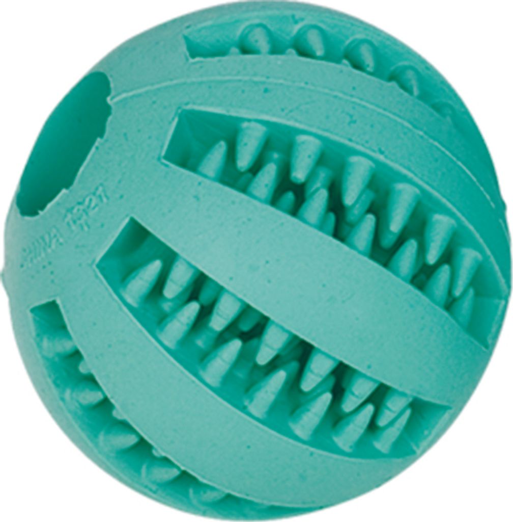 Vollgummi Ball "DENTAL LINE", S, Ø5cm, mit Minzaroma Produktbild 