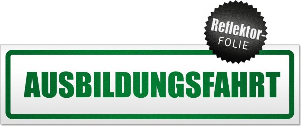 Ausbildungsfahrt Magnetschild Schild magnetisch