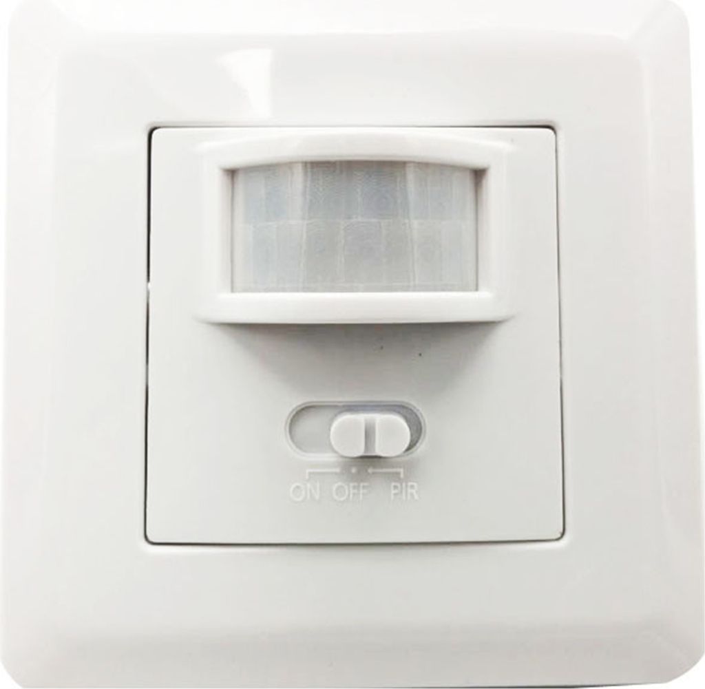 Bewegungssensor-Lichtschalter, flammhemmend, breiter Erfassungswinkel, kein Neutralleiter erforderlich, PIR-Sensor-Wandlichtschalter