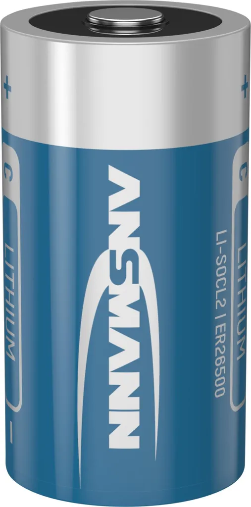 Batterie ER26500 3.6V Ansmann pour compteurs et systèmes de sécurité C