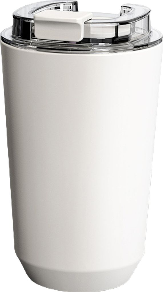 Vakuum-Isolierbecher aus Edelstahl mit Silikondeckel, isolierter Becher, Reisekaffeebecher, auslaufsicher, wiederverwendbar, doppelwandiger Kaffeeb...