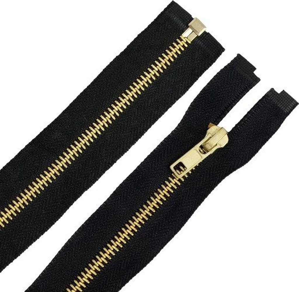 Lot 5 fermetures métal 85 cm noires : fini les zips cassés en couture