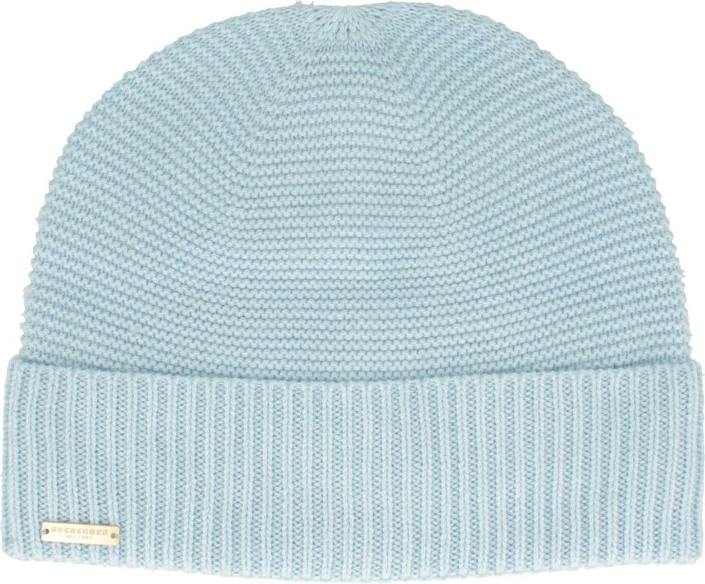 Seeberger Beanie mit Rippstrick-Umschlag