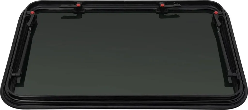 Baie projetable pour fourgon et camping-car avec combiné store noir 12V - 5