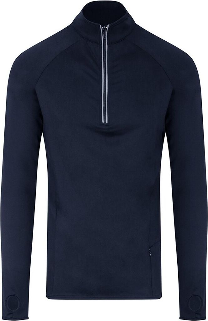 AWDis Herren Cool-Flex Halb Zip Top PC3879 (XL) (Marineblau)