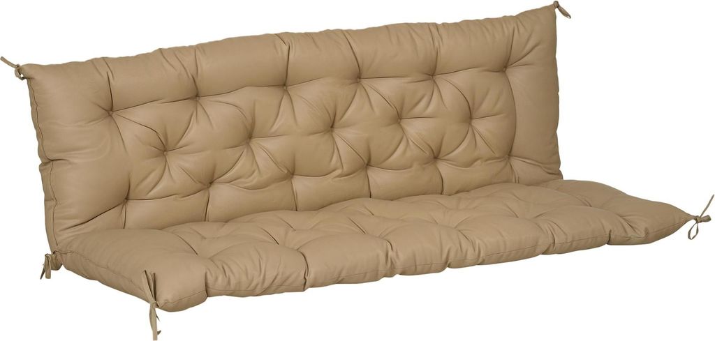 Outsunny 3 Sitzer Bankauflage 150x98x8 cm Bankkissen mit Produktbild 