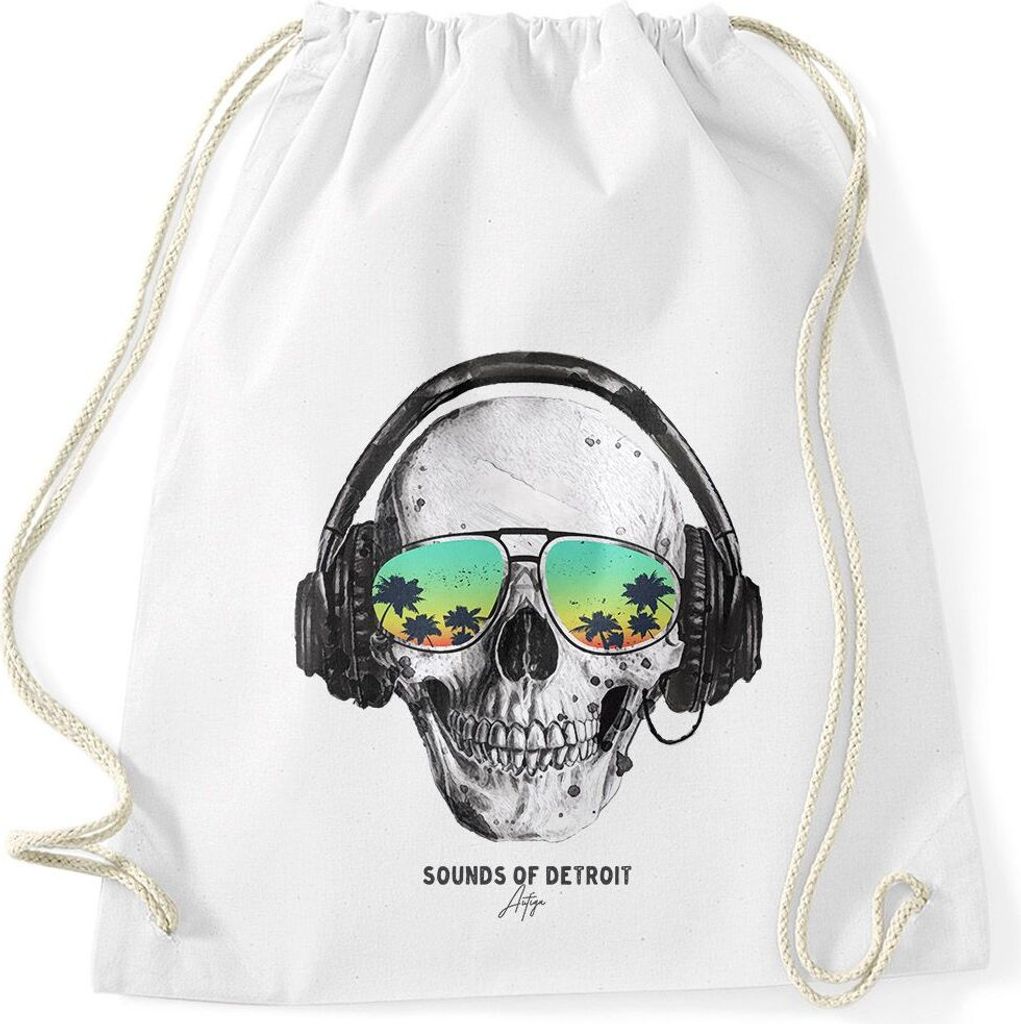 Turnbeutel Totenkopf Skull Sonnenbrille Schädel Sounds of Produktbild 