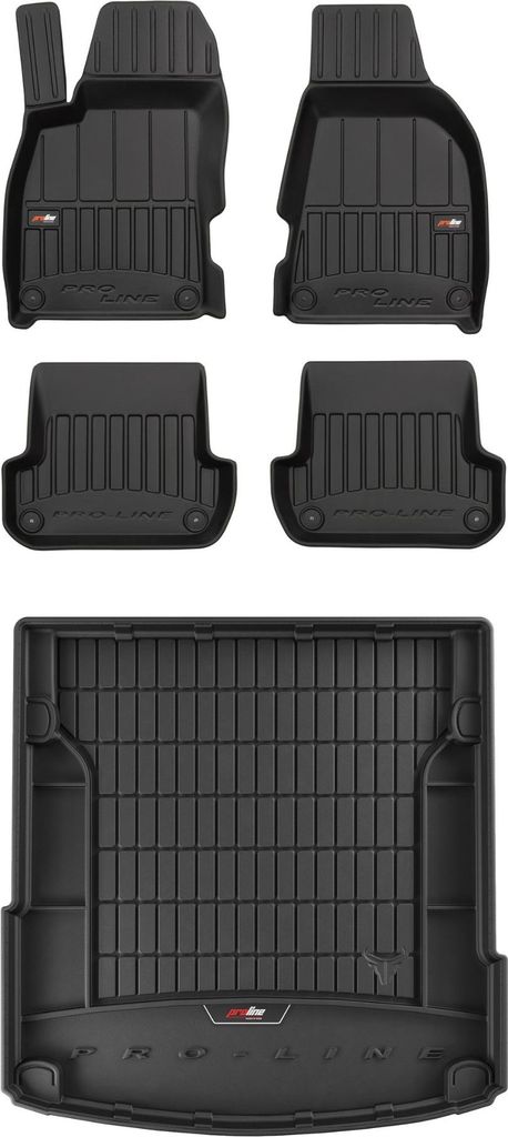 FROGUM 3D Gummimatten und Kofferraummatte für Audi A4 B6 2000-2006