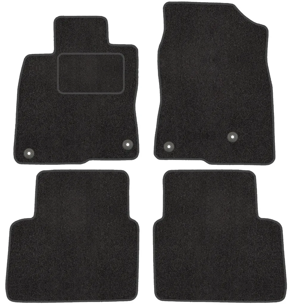 Tappetini Premium Velours per Honda Civic 2012-2016 - Bordi Blu