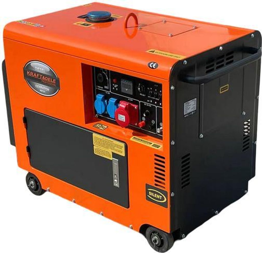 Naftová elektrocentrála, 7000W, 12/230/380V | KD121 Obrázok produktu 
