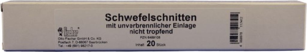 Schwefelschnitten, nicht tropfend 20 Stück Produktbild 