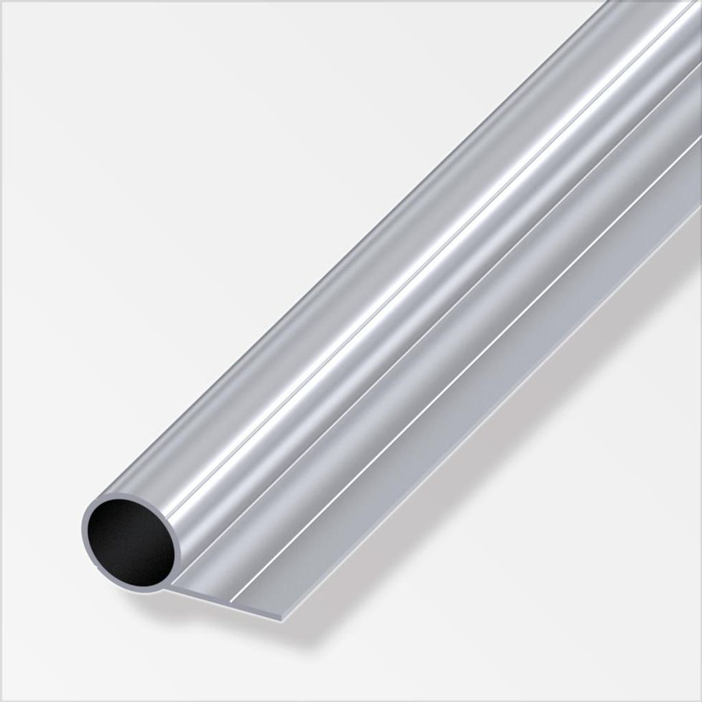 alfer Rundrohr Aluminium mit 1 Schenkel Ø 23,5 mm x 1 m pressblank